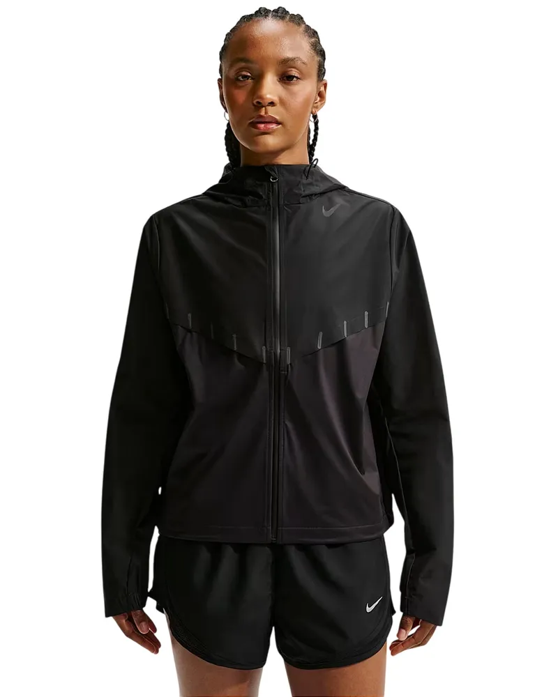 Nike Aero Swift" Windrunner Jacke für Damen (Schwarz Schwarz