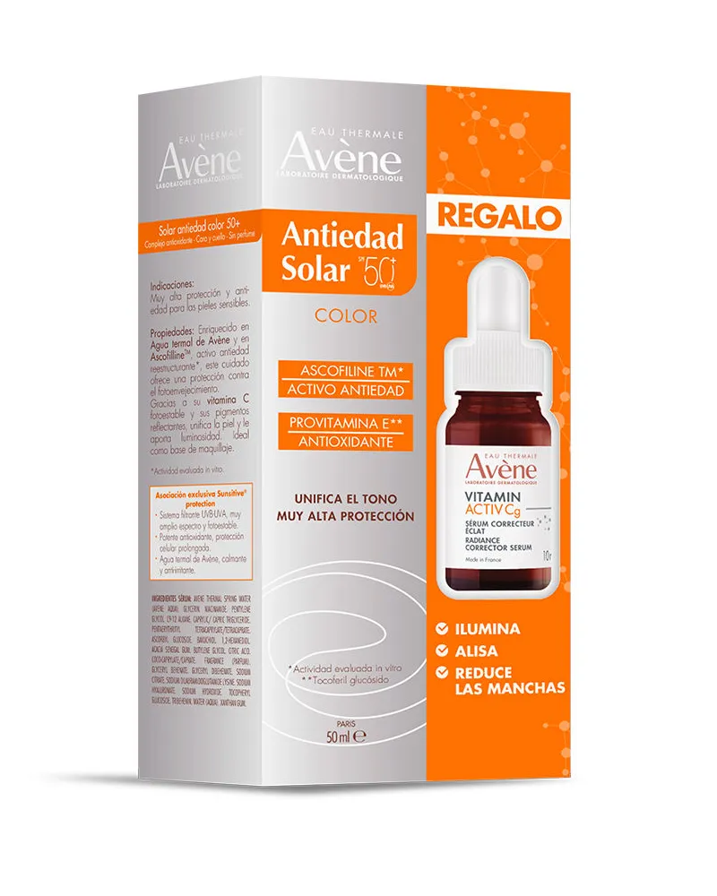 Avène Solaire Anti-aging Mit Farbe Lsf 50+ 2er-pack 2 pz 