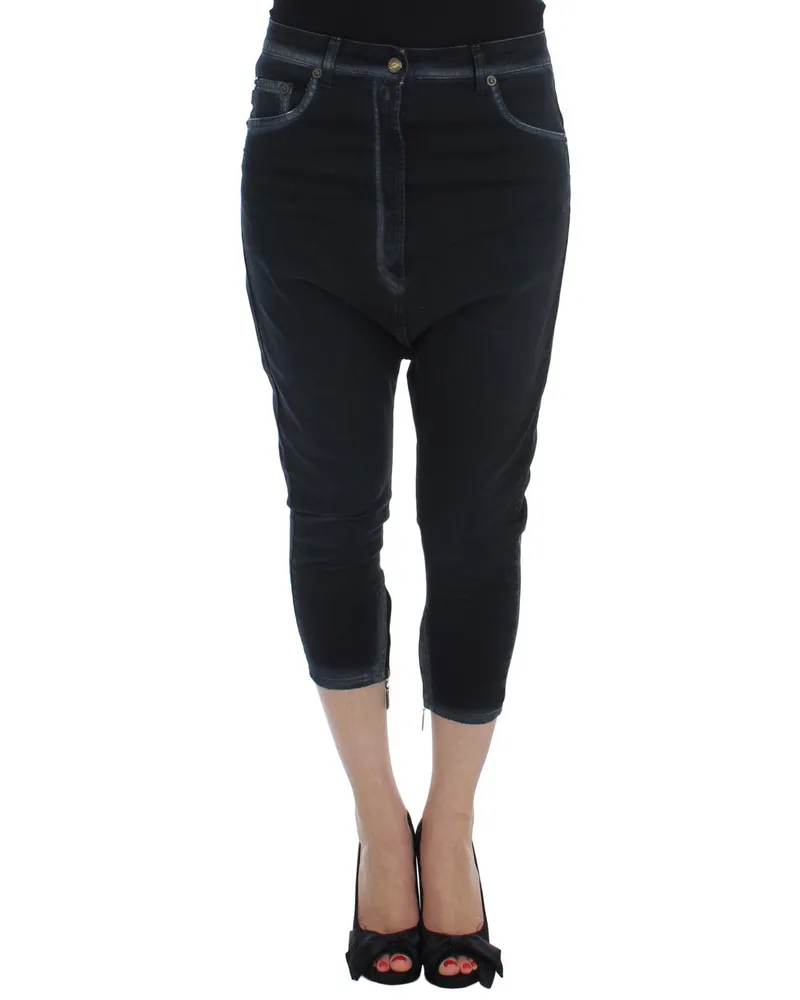 Just Cavalli Cavalli Blue Baumwoll Stretch Baggy Relax Jeans Blau