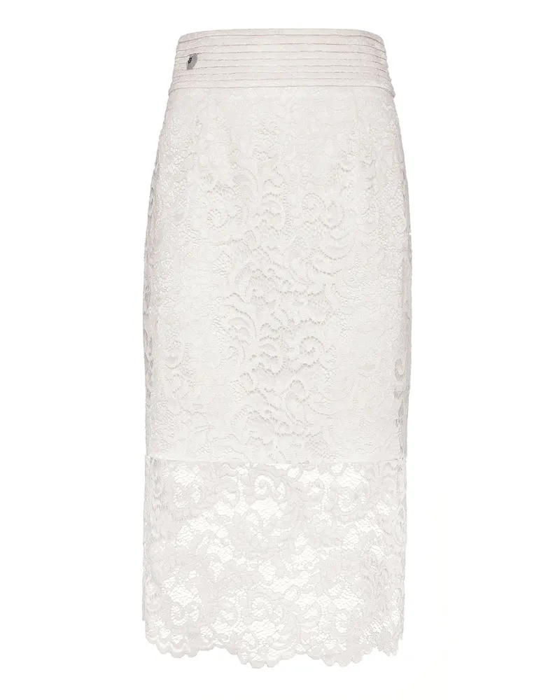Philipp Plein Langer Rock Creme