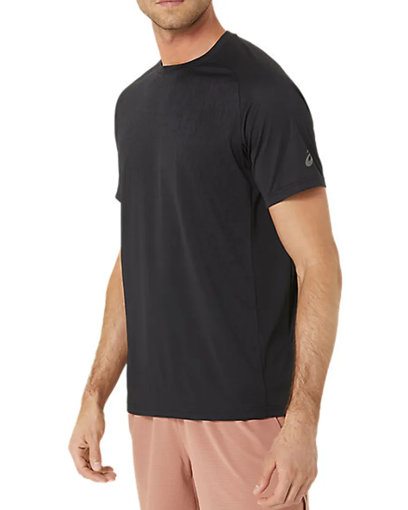Asics Actibreeze Jacquard Herren Schwarz T-Shirt Schwarz