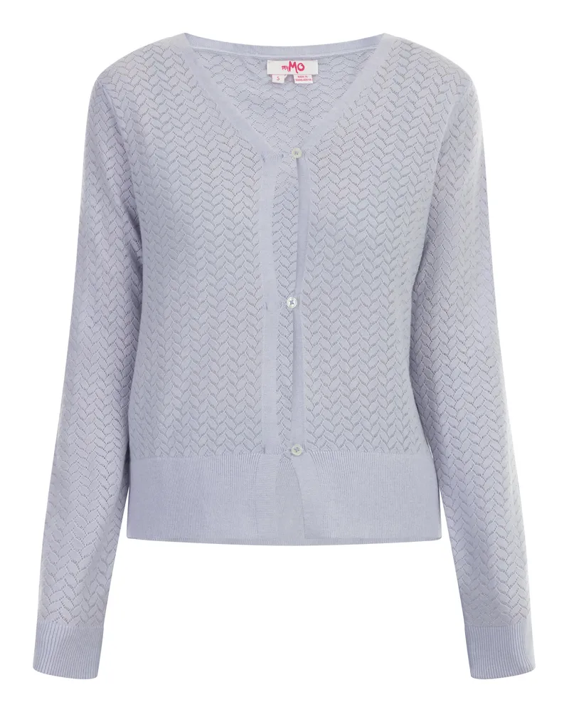 My Mo Strickjacke Damen Flieger Lila