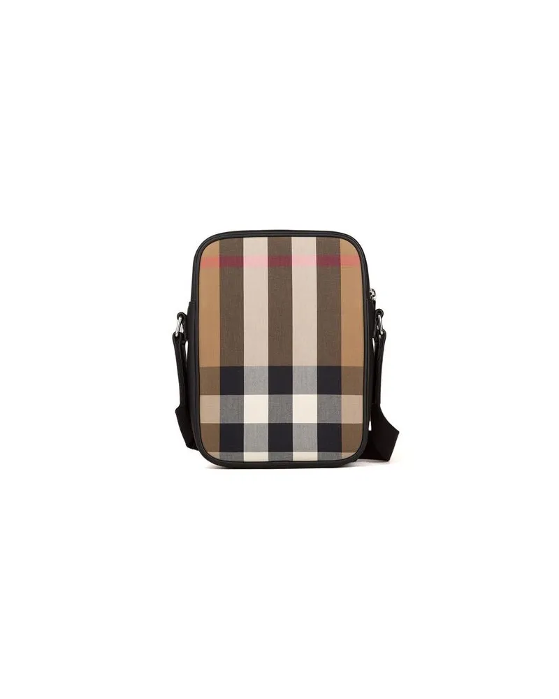 Burberry Messenger-Tasche Taupe Brown Ip Check Taupe