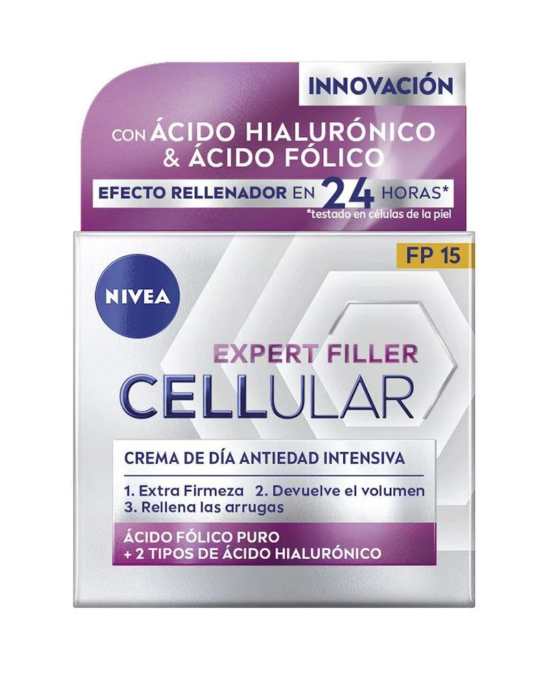 Nivea Cellular Filler Hyaluron- & Folsäure Tagescreme LSF 15 50 ml 