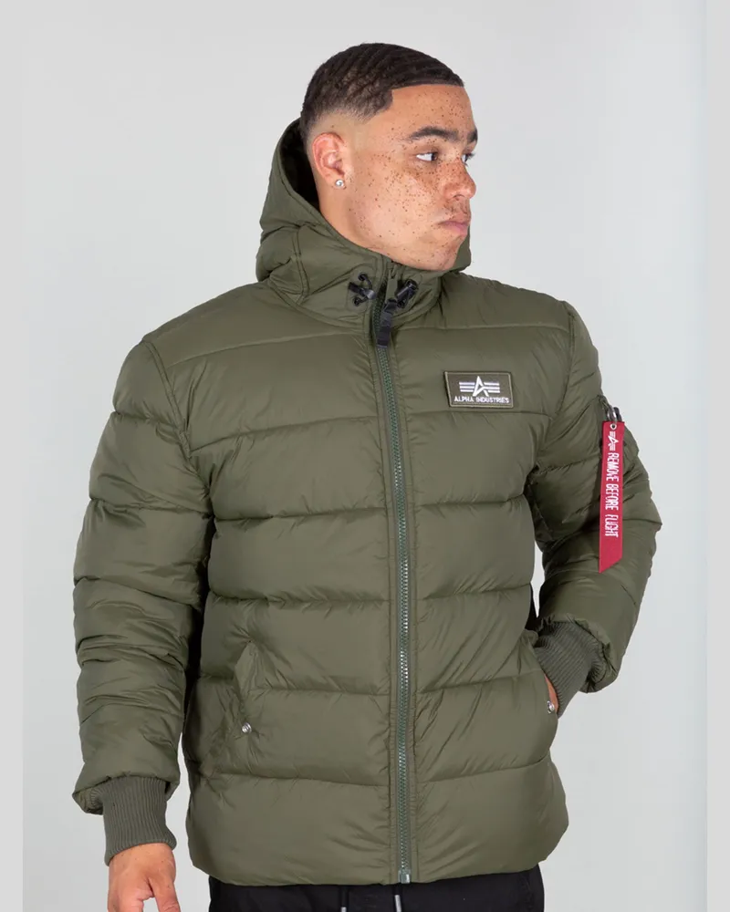 Alpha Industries Kapuzen-Pufferjacke Alpha FD Grün Dunkelgrün