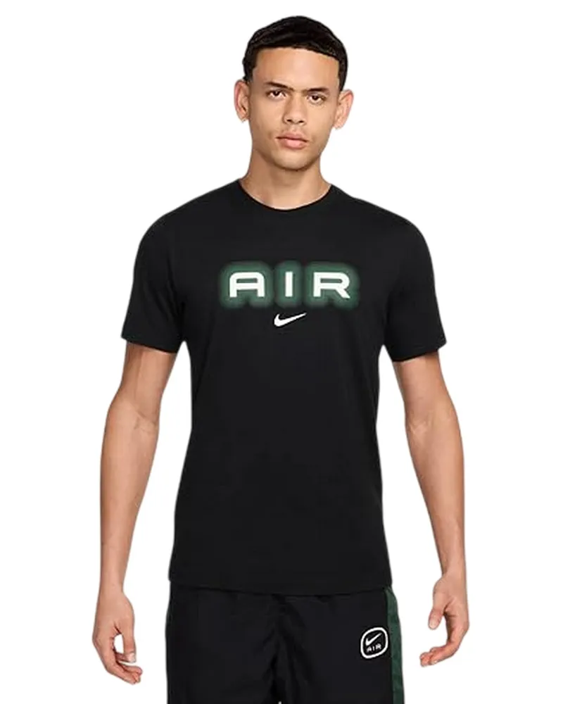 Nike Air" T-Shirt für Herren (Schwarz Schwarz
