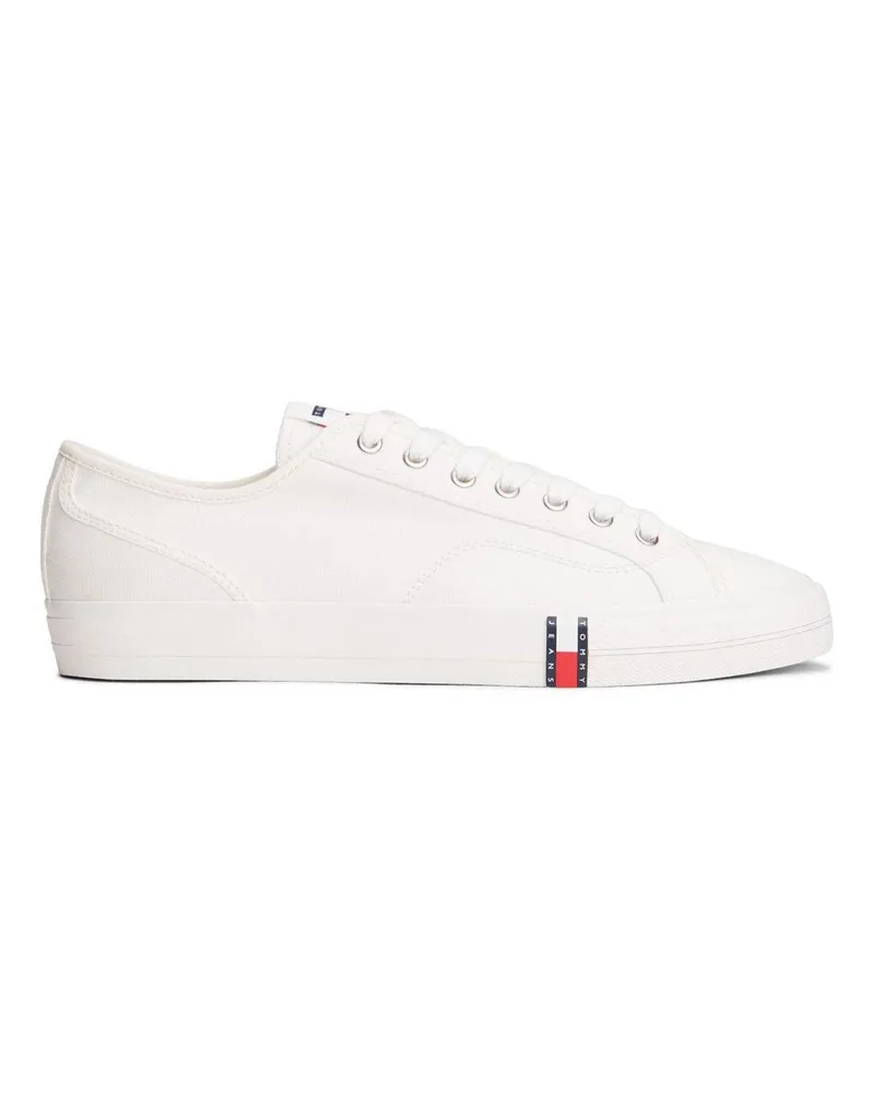 Tommy Hilfiger Sneaker für Herren, Canvas, Flach (Ecru Ecru