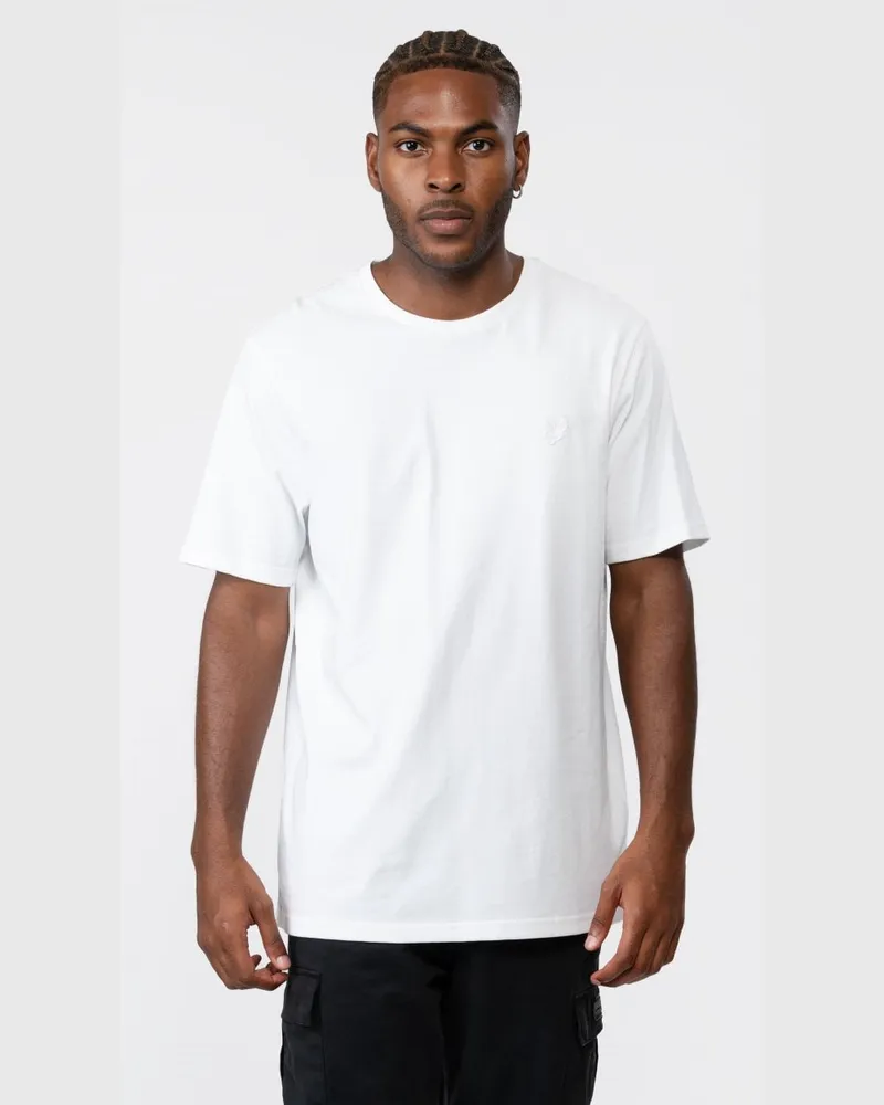 Lyle & Scott Tonal Eagle Wei�es T-Shirt Weiß