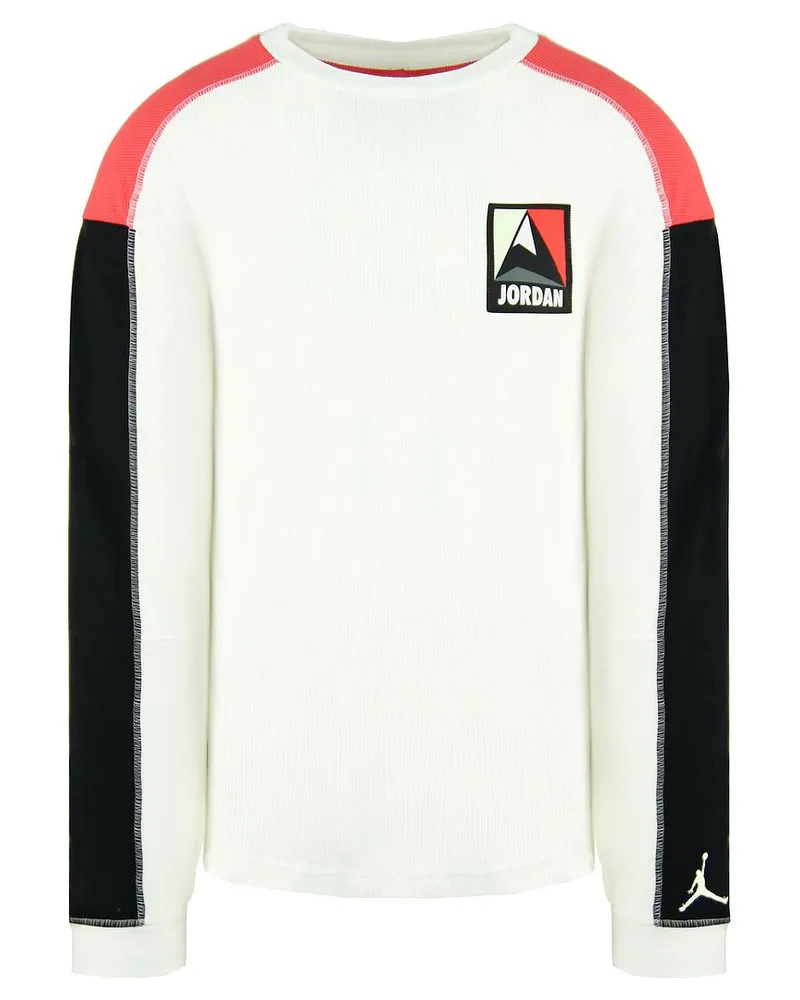 Nike Jordan Logo LNG Sleeve Crew weiße Männer Winter Utility Thermal Top CT3382 100 Weiß