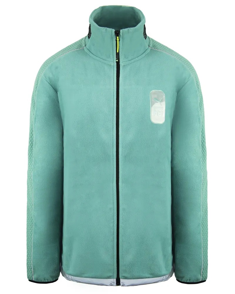 Puma x Helly Hansen Long Sleeve Reißverschluss UP Mens Polar Fleece 598278 94 Grün