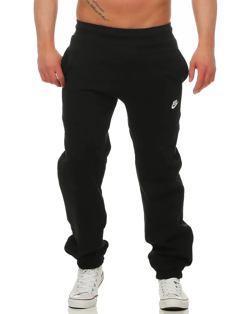 Nike Foundation Herren Jogginghose mit Bündchen in Schwarz Schwarz