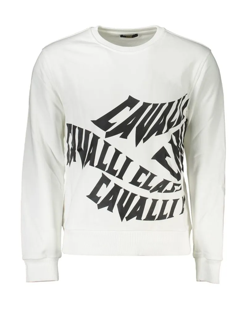 Roberto Cavalli Logo-Sweatshirt - Weiß Weiß
