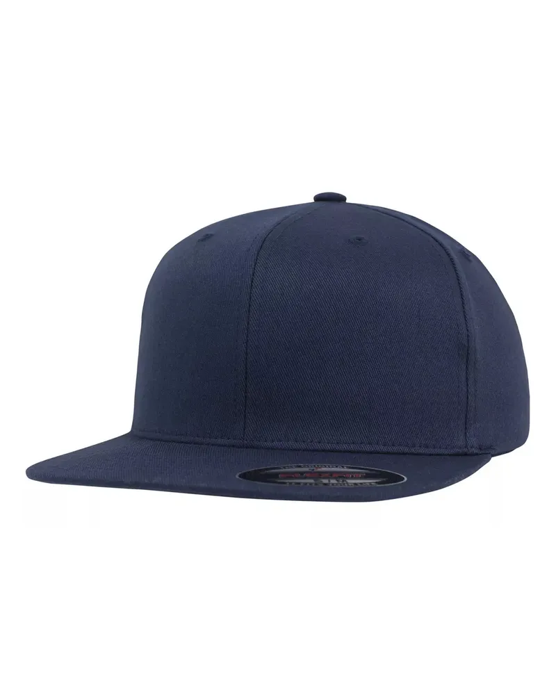 Flexfit Baseball-Mütze Flacher Schirm (Marineblau Marineblau