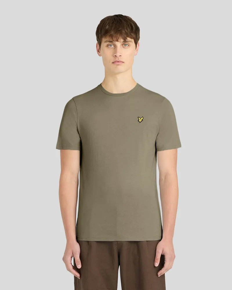 Lyle & Scott Basic-T-Shirt Braun