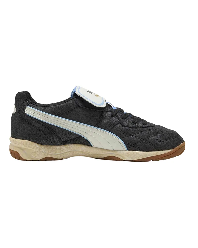 Puma King" Hallenfußballschuhe für Herren, Wildleder (Schwarz Schwarz