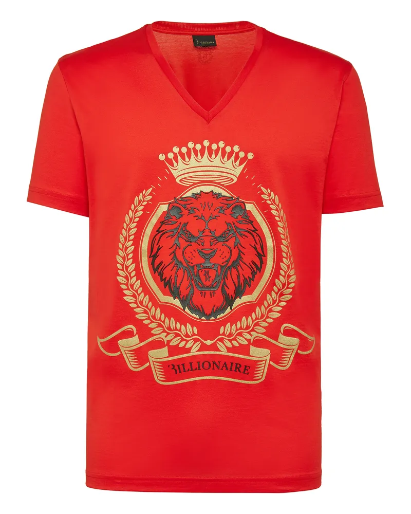 Billionaire T-Shirt Lion Rot