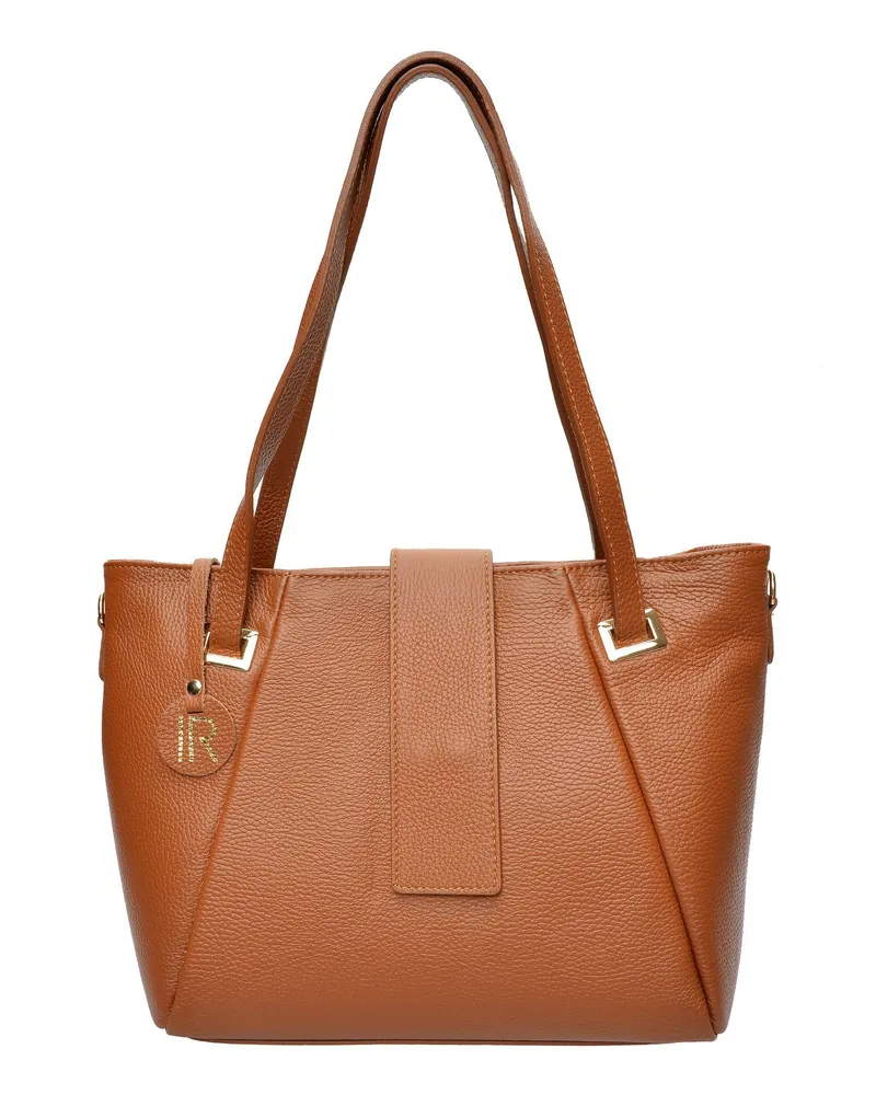 Isabella Rhea Braun Rindsledertasche Braun