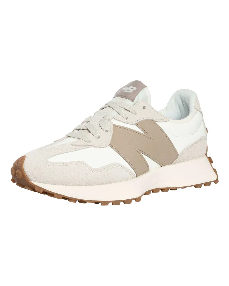 New Balance 327 Leder-Sneaker, Grau Grau