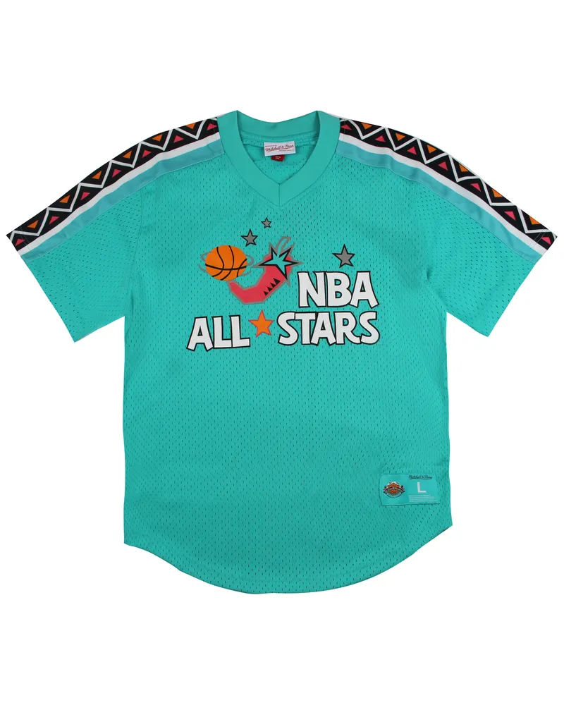 Mitchell & Ness NBA Mesh All Star Mens T-Shirt Petrol