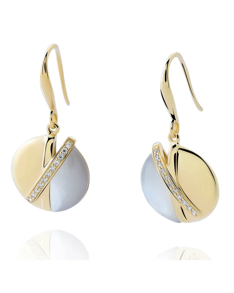 Orphelia Moragene' Damen 925 Sterling Silber Ohrhänger - Gold ZO-7506/G Gold