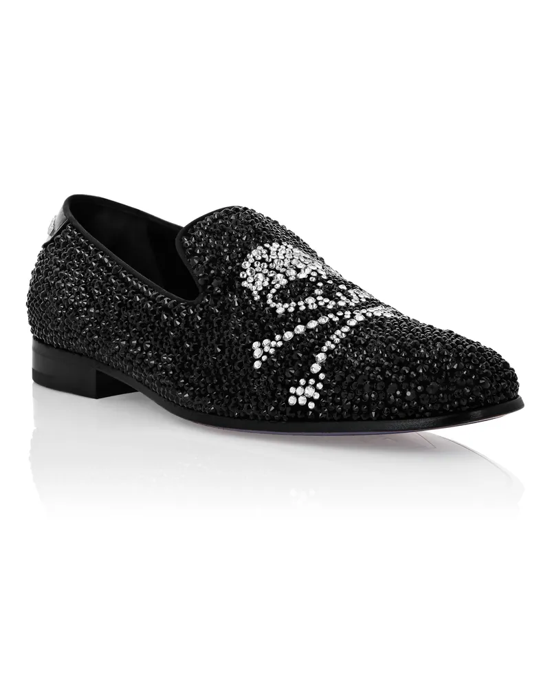 Philipp Plein Loafer "Skull & Bones" - Schwarz Schwarz