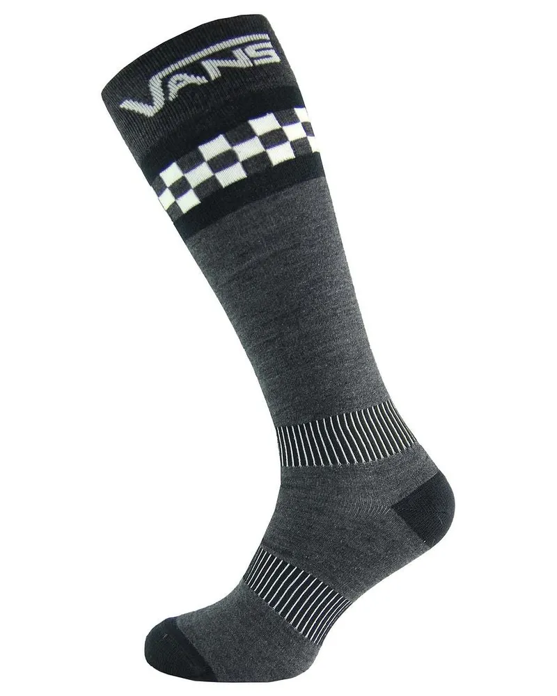 Vans Off The Wall Herren Socken Schwarz/Grau Lang Schwarz