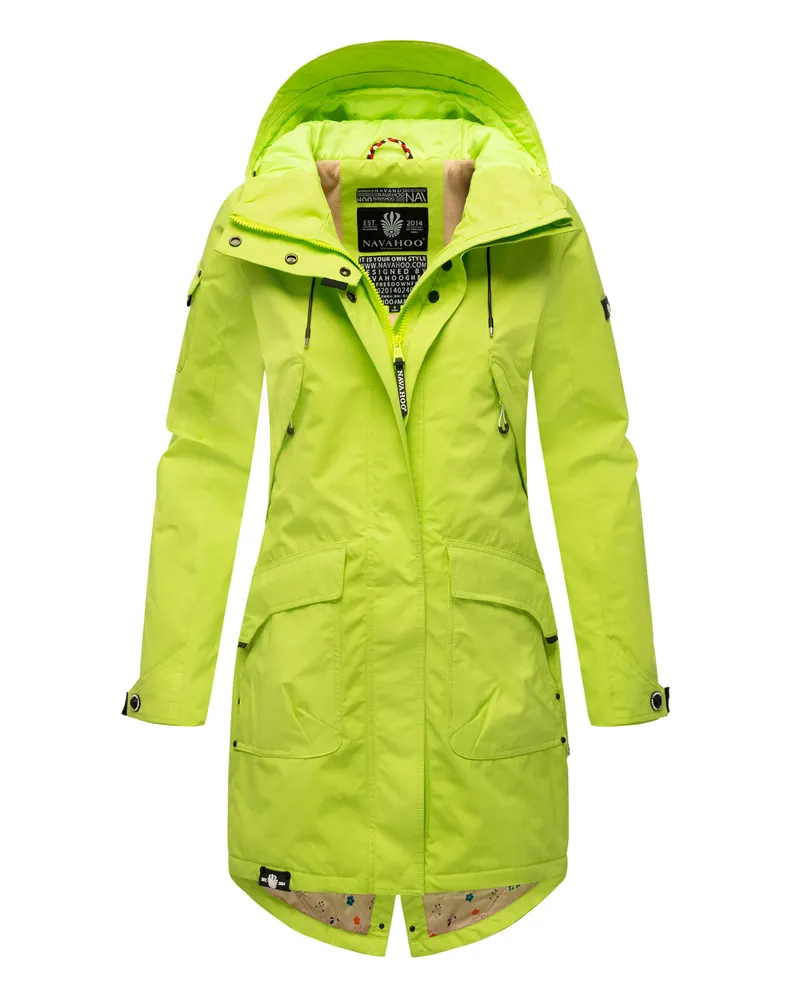 NAVAHOO Damen Parka Pfefferschote – Leicht, Stylisch & Funktional Grün
