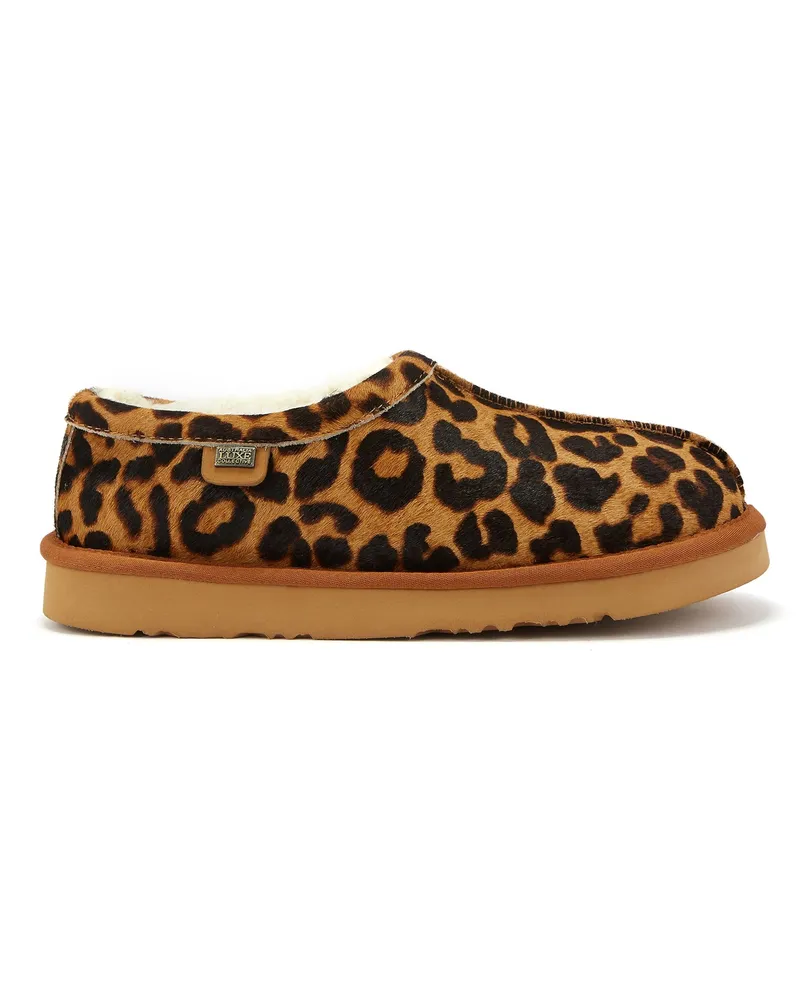 Australia Luxe Outback Leopard Hausschuhe Braun