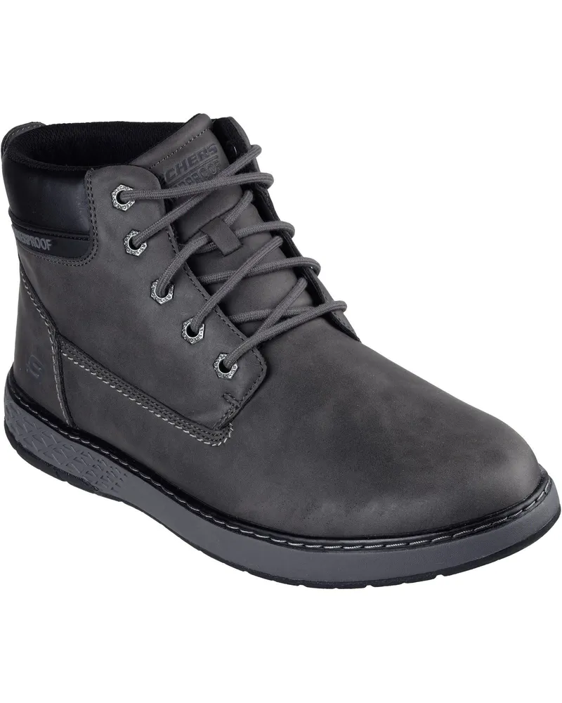 Skechers Garlan Deno Polyurethan Herren Stiefel in Anthrazit Anthrazit