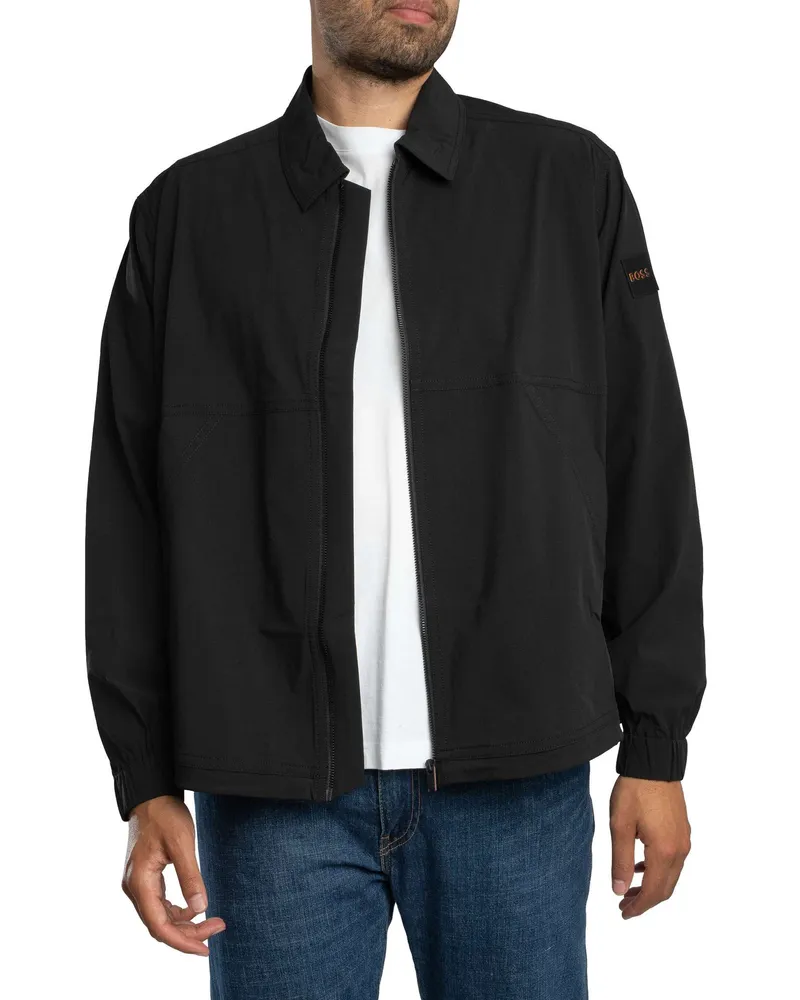 HUGO BOSS Layok Bomberjacke - Schwarz Schwarz