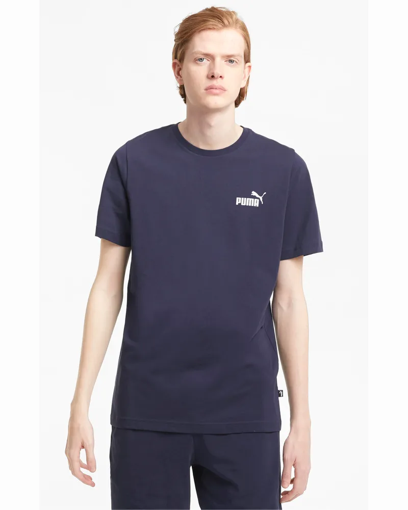 Puma Ess Small Logo Tee T-Shirt Blau