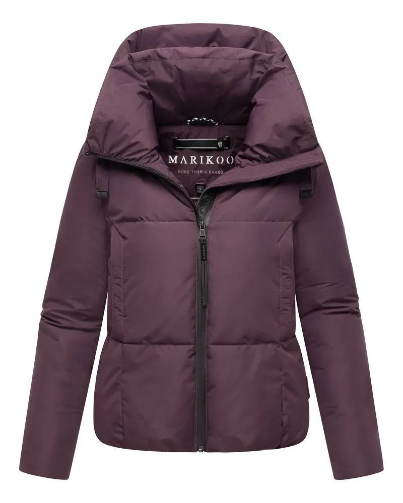 Marikoo Winterjacke "Ninikaa" mit Kapuze und Fleece-Innenfutter für Damen - Lila Lila