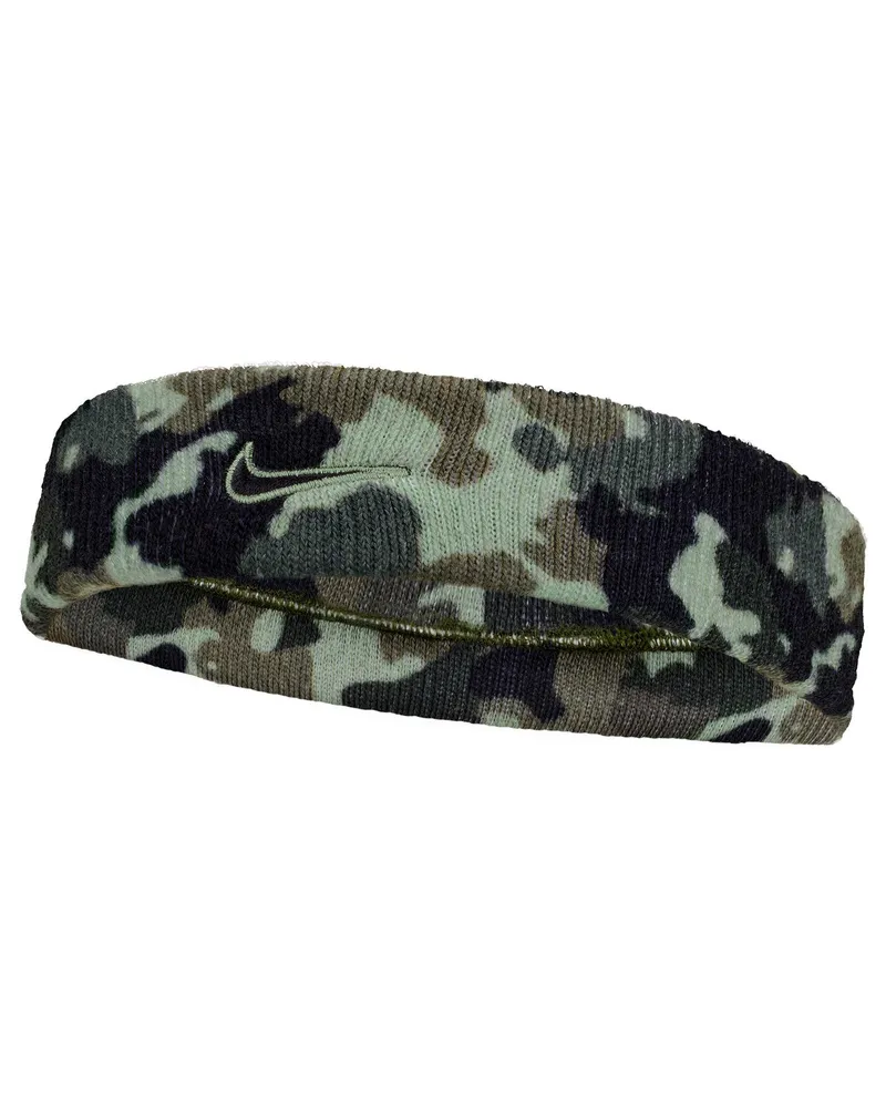 Nike Classic" Stirnband, Tarnmuster, Dri-FIT (Ölgrün/Schwarz Grün