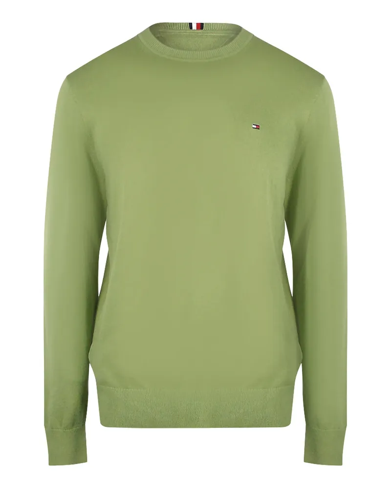 Tommy Hilfiger Sweatshirt Mit Rundhalsausschnitt In Verwaschenem Olivgrün Hellgrün