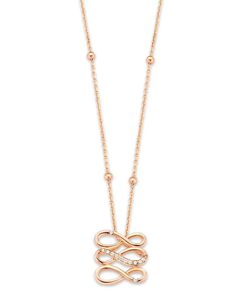 Orphelia Damen-Kette aus 925er Sterlingsilber mit Anhänger – Rosé ZH-7123/RG Rosé