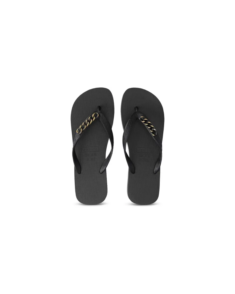 uzurii Goldene kleine Flip-Flops schwarz Schwarz