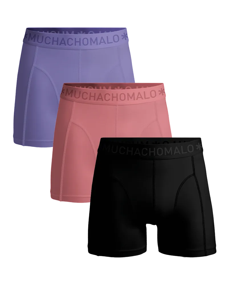 Muchachomalo Herren Boxer Shorts - 3er Pack - Herren Unterwäsche Mehrfarbig