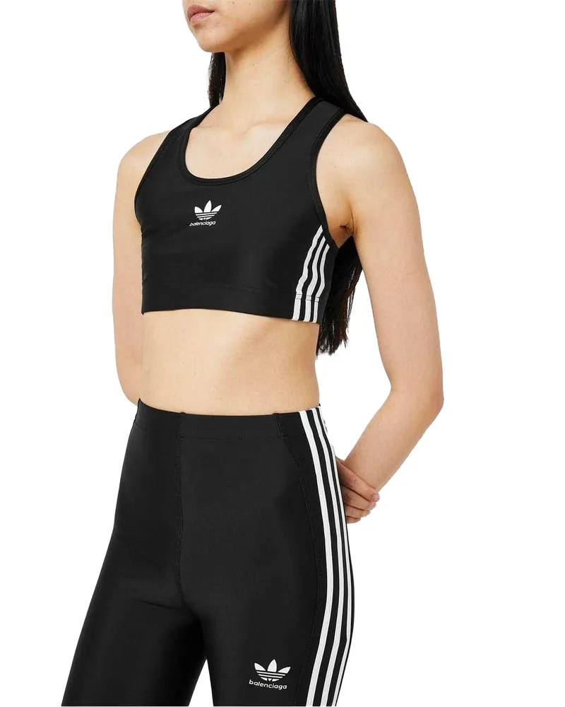 Balenciaga Sport-BH für Damen, Weich (Schwarz/Weiß Schwarz