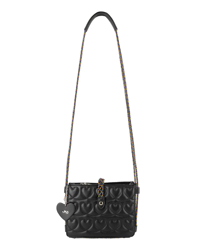 My Mo Umhängetasche Damen schwarz Schwarz