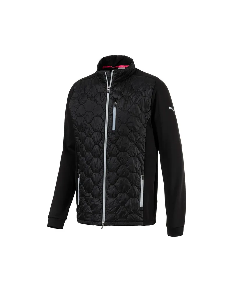 Puma Pwrwarm Dassler Herren Black Reißverschluss Primaloft Golf Jacke 576114 01 Schwarz