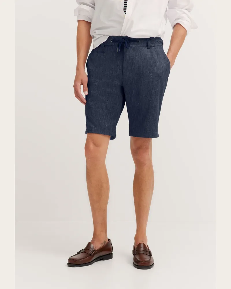 Bugatti Herren Bermuda mit Kordelzug Marineblau