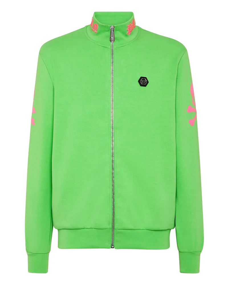 Philipp Plein Sweatjacke Skull&Bones Grün