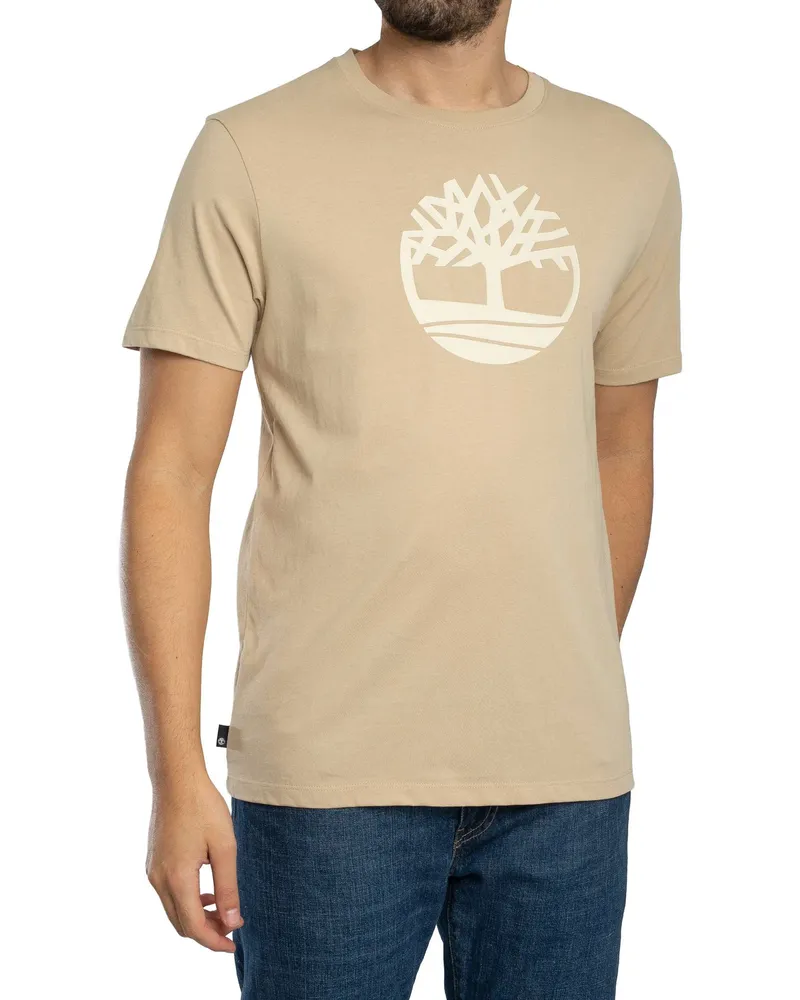Timberland Baum-Logo-T-Shirt, Beige Beige