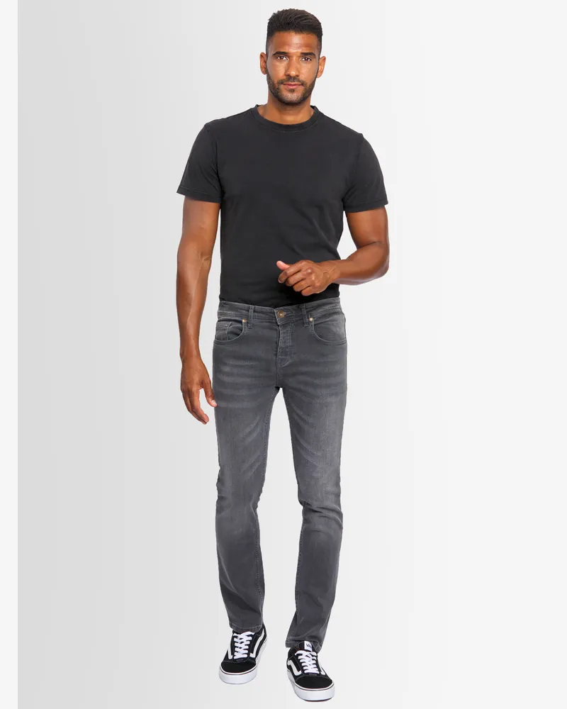 Alessandro Salvarini Slim-fit Jeans, 5-Pocket, Stretch-Denim, Herren - Grau Grau