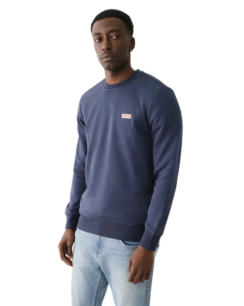 True Religion Sweatshirt für Herren, Rundhalsausschnitt (Kleid Blau Marineblau