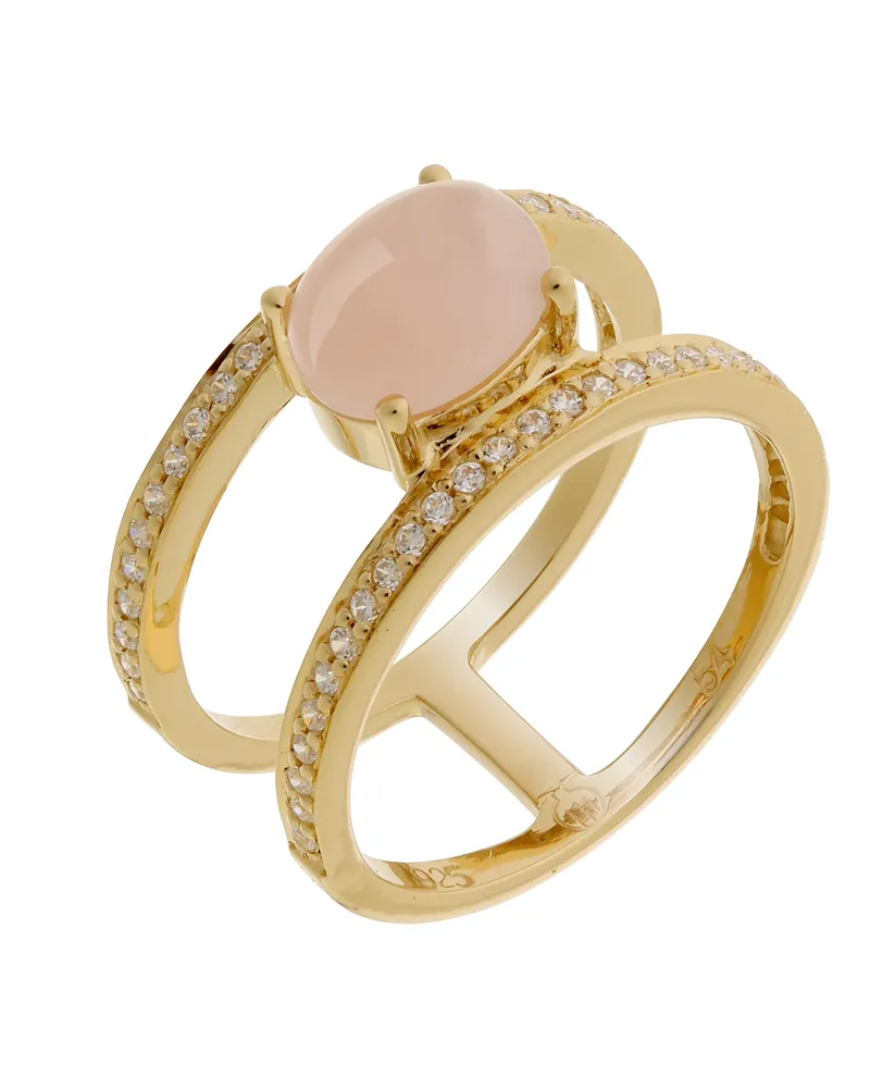 Orphelia Damen-Ring Sterling-Silber 925 – Gold ZR-7122/G Gold