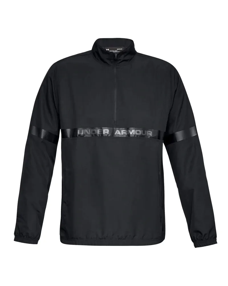 Under Armour Herren Sportstyle gewebt 1/2 Zip Jacke Windbreaker 1320792 001 Schwarz