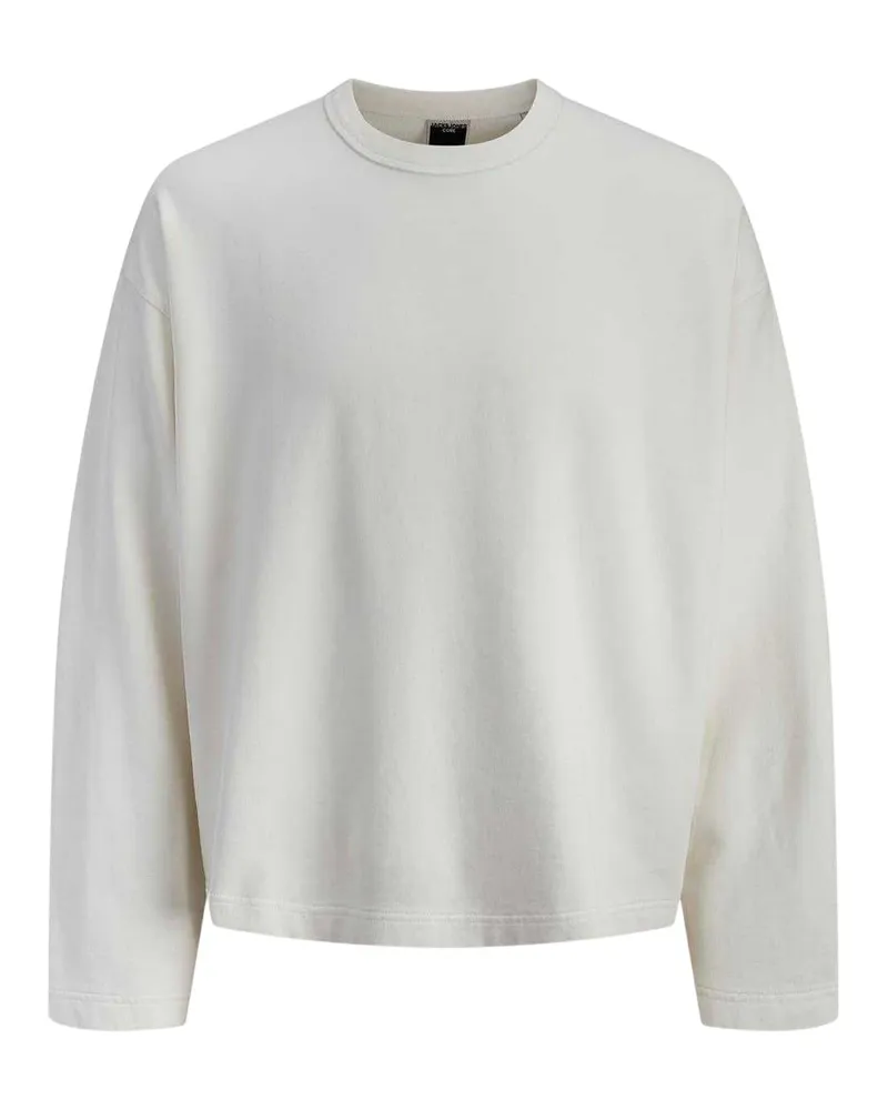 Jack & Jones Jack And Jones - "Athletic Club" Sweatshirt für Herren, Rückseitiger Aufdruck, gerippt (Wolken Tanzer Weiß