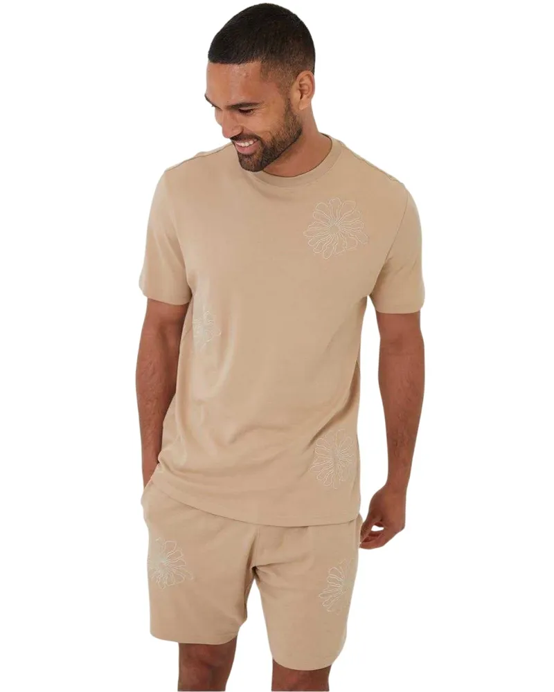 Threadbare Ardsley" Shorts für Herren (Steinfarben Steingrau