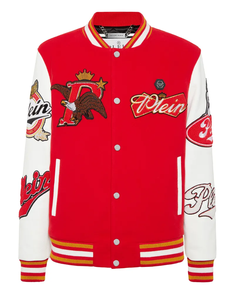 Philipp Plein Bomber Eagle Rot